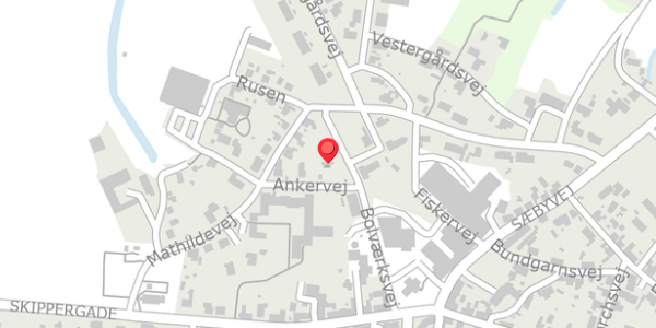 Trafikstøjkort på Ankervej 2, 9340 Asaa