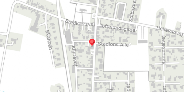 Trafikstøjkort på Borgergade 8A, 9320 Hjallerup