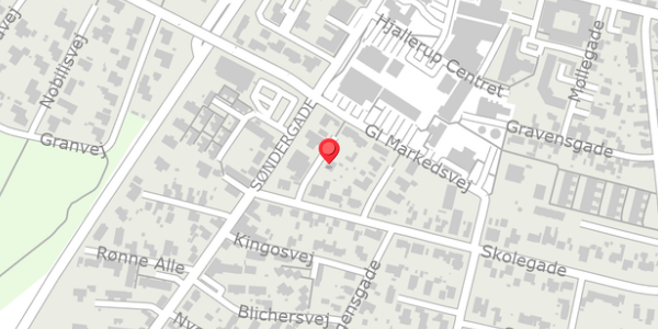 Trafikstøjkort på Brorsonsvej 2, 9320 Hjallerup