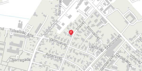 Trafikstøjkort på Irisvej 7A, 9330 Dronninglund