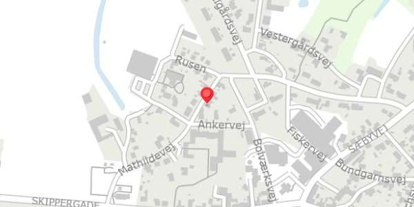 Trafikstøjkort på Mathildevej 8, 9340 Asaa