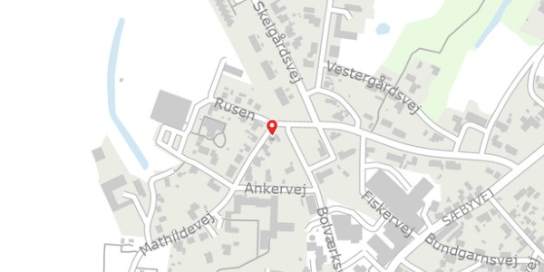 Trafikstøjkort på Mathildevej 12, 9340 Asaa