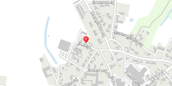 Trafikstøjkort på Rusen 4, 9340 Asaa
