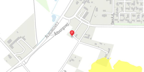 Trafikstøjkort på Tryvej 2, 9320 Hjallerup