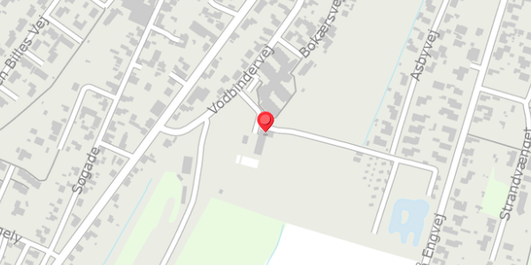 Trafikstøjkort på Vodbindervej 13, 9340 Asaa