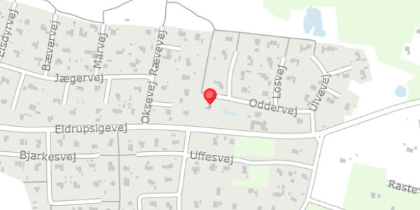Trafikstøjkort på Oddervej 13, 9640 Farsø