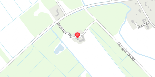 Trafikstøjkort på Brattenvej 6, 9981 Jerup
