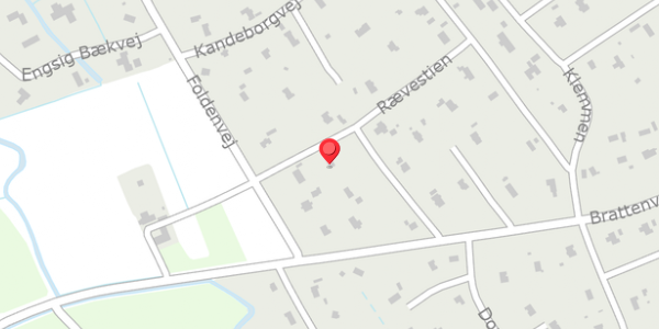 Trafikstøjkort på Brattenvej 21, 9981 Jerup