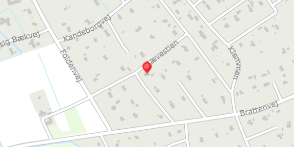 Trafikstøjkort på Brattenvej 23, 9981 Jerup