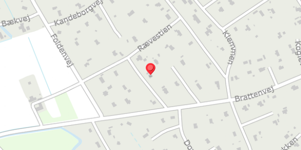 Trafikstøjkort på Brattenvej 25, 9981 Jerup