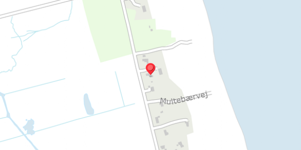 Trafikstøjkort på Multebærvej 17B, . , 9981 Jerup