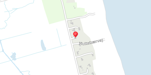 Trafikstøjkort på Multebærvej 19, 9981 Jerup