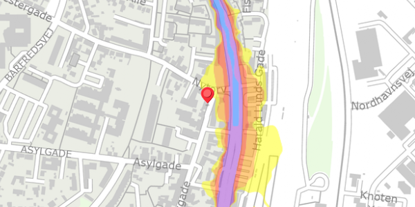 Trafikstøjkort på Danmarksgade 4A, . , 9900 Frederikshavn
