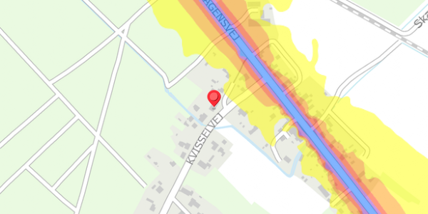 Trafikstøjkort på Kvisselvej 10, . , 9981 Jerup