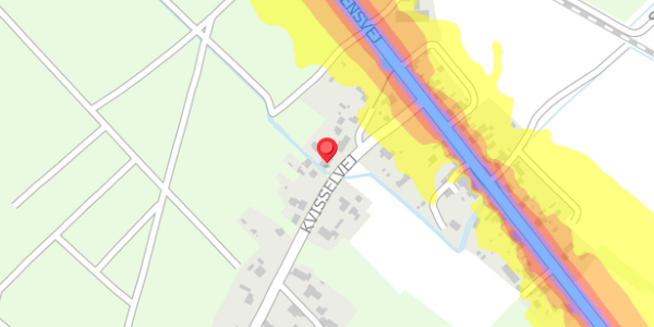 Trafikstøjkort på Kvisselvej 12, . , 9981 Jerup