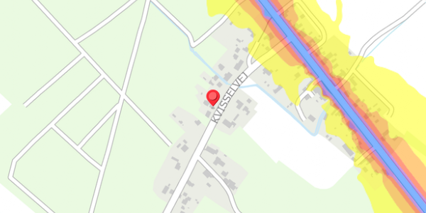 Trafikstøjkort på Kvisselvej 16, . , 9981 Jerup