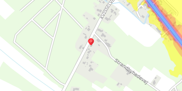 Trafikstøjkort på Kvisselvej 23, . , 9981 Jerup