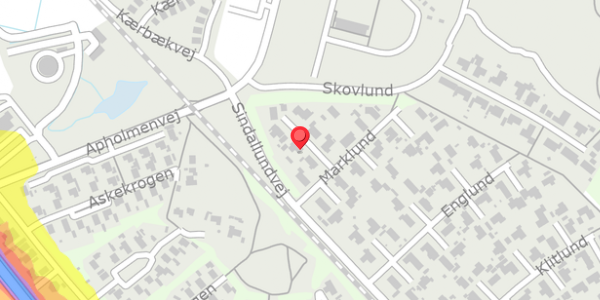 Trafikstøjkort på Marklund 5, . , 9900 Frederikshavn