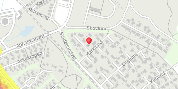 Trafikstøjkort på Marklund 17, . , 9900 Frederikshavn