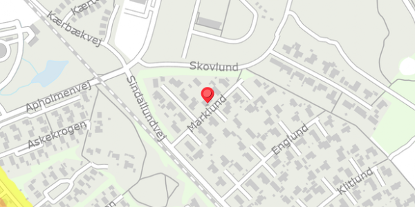 Trafikstøjkort på Marklund 19, . , 9900 Frederikshavn