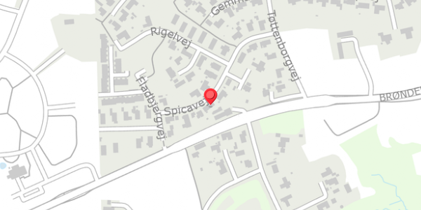 Trafikstøjkort på Spicavej 21, . , 9900 Frederikshavn