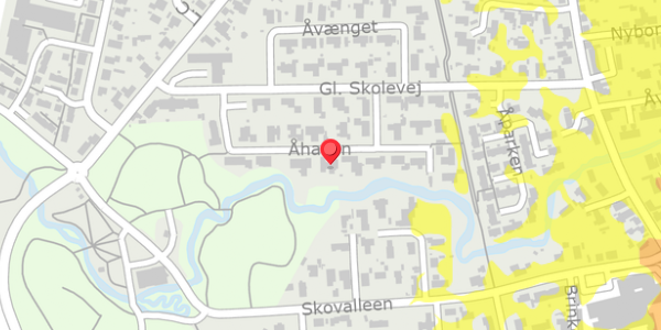 Trafikstøjkort på Åhaven 13, . , 9900 Frederikshavn