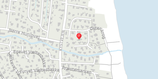 Trafikstøjkort på Østenkrog 21, 9560 Hadsund