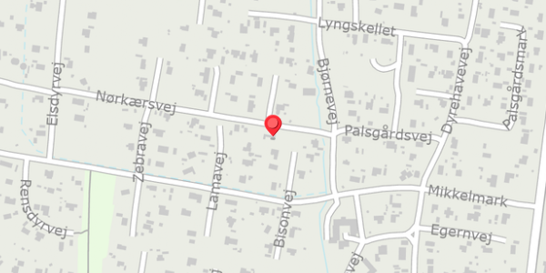 Trafikstøjkort på Bisonvej 13, . , 9370 Hals