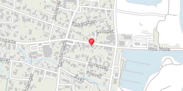 Trafikstøjkort på Brogade 9, 9370 Hals