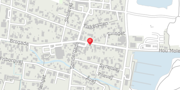 Trafikstøjkort på Brogade 15A, . , 9370 Hals