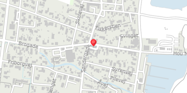Trafikstøjkort på Brogade 17B, . , 9370 Hals