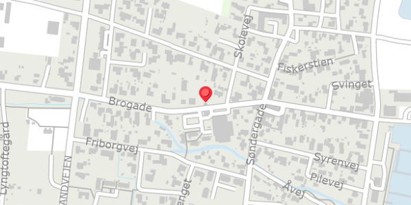 Trafikstøjkort på Brogade 22, 9370 Hals