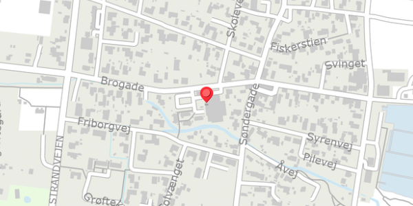 Trafikstøjkort på Brogade 23, 9370 Hals