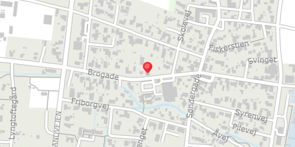 Trafikstøjkort på Brogade 24, . , 9370 Hals