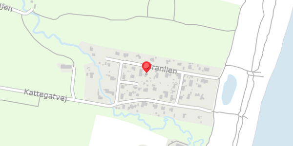 Trafikstøjkort på Granlien 10, . , 9370 Hals