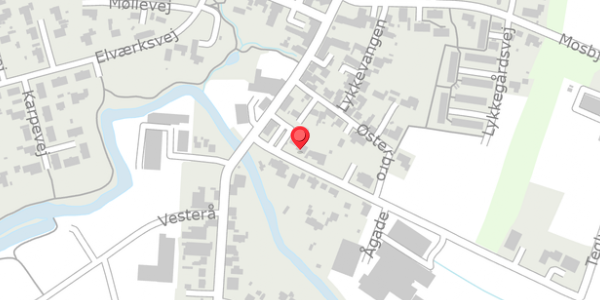 Trafikstøjkort på Ågade 3, 9881 Bindslev