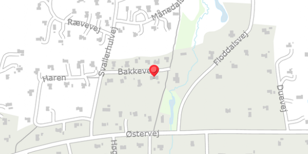 Trafikstøjkort på Bakkevej 8, 9881 Bindslev