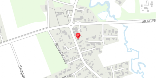Trafikstøjkort på Bindslevvej 3, 9881 Bindslev
