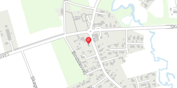 Trafikstøjkort på Bindslevvej 4, 9881 Bindslev