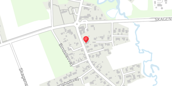 Trafikstøjkort på Bindslevvej 5, 9881 Bindslev