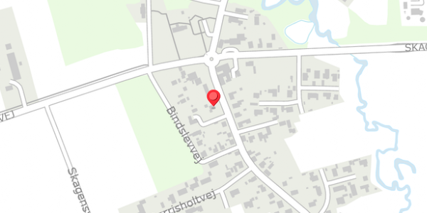 Trafikstøjkort på Bindslevvej 6, 9881 Bindslev
