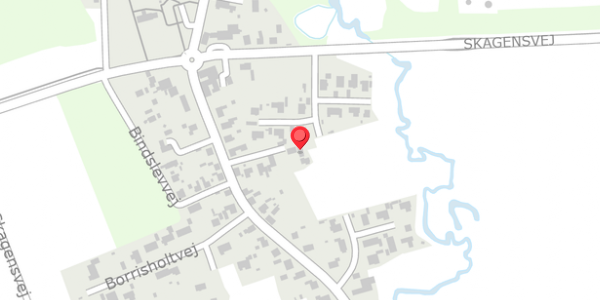 Trafikstøjkort på Bindslevvej 11, 9881 Bindslev