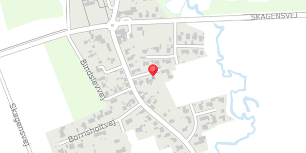 Trafikstøjkort på Bindslevvej 15, 9881 Bindslev