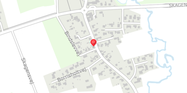 Trafikstøjkort på Bindslevvej 16, 9881 Bindslev