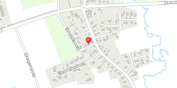 Trafikstøjkort på Bindslevvej 18, 9881 Bindslev