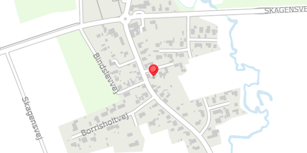 Trafikstøjkort på Bindslevvej 19, 9881 Bindslev