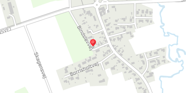 Trafikstøjkort på Bindslevvej 22A, 9881 Bindslev