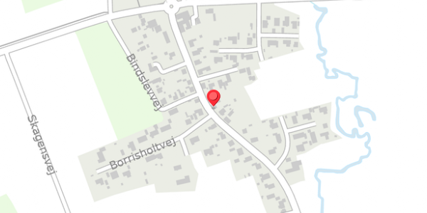 Trafikstøjkort på Bindslevvej 25, 9881 Bindslev