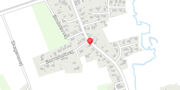 Trafikstøjkort på Bindslevvej 28, 9881 Bindslev