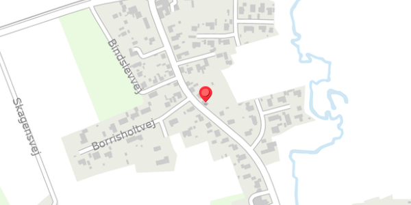 Trafikstøjkort på Bindslevvej 29A, 9881 Bindslev